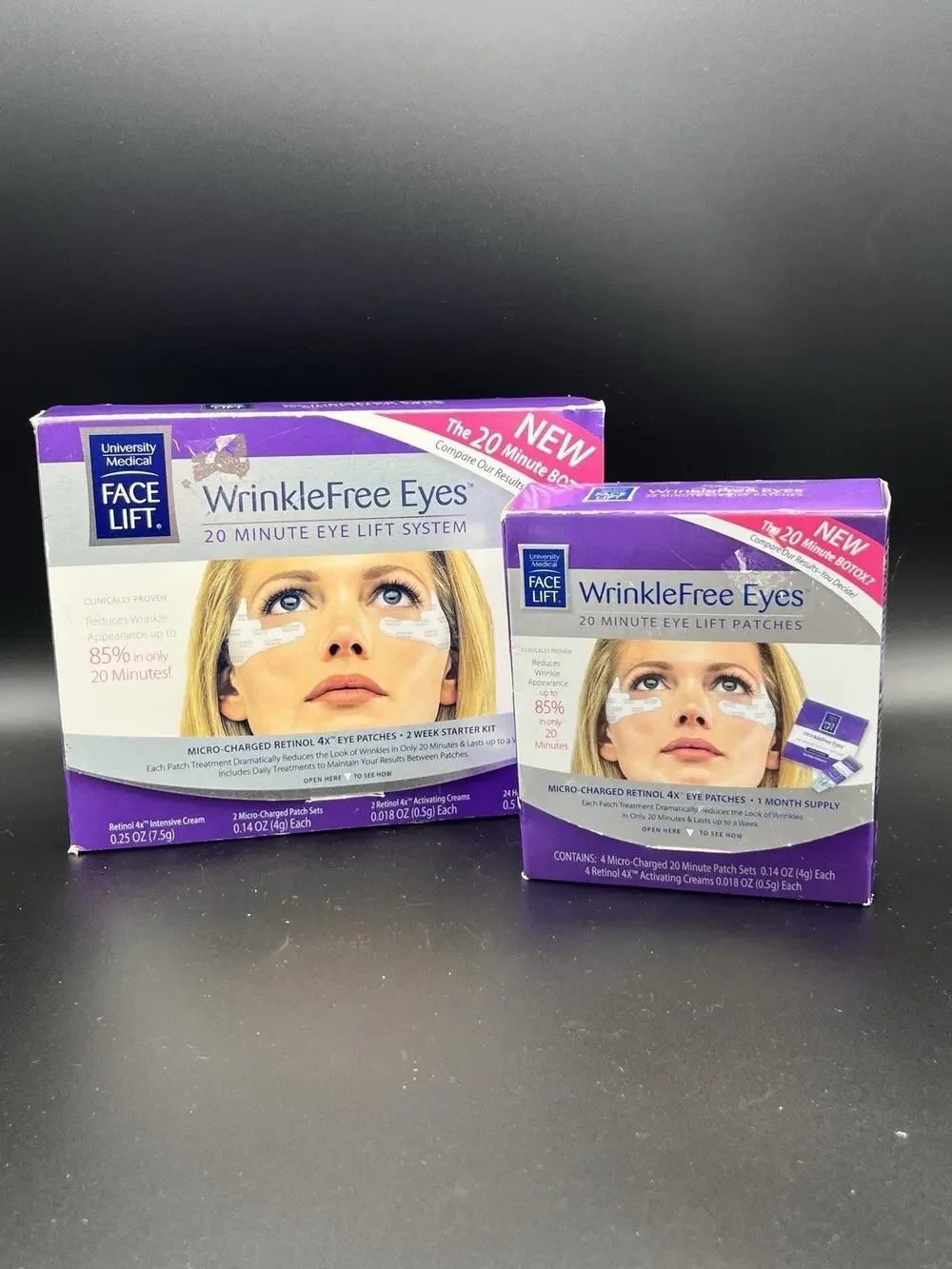 University Medical Face Lift WrinkleFree Eyes Lift Patches & Starter Kit Lot NEW